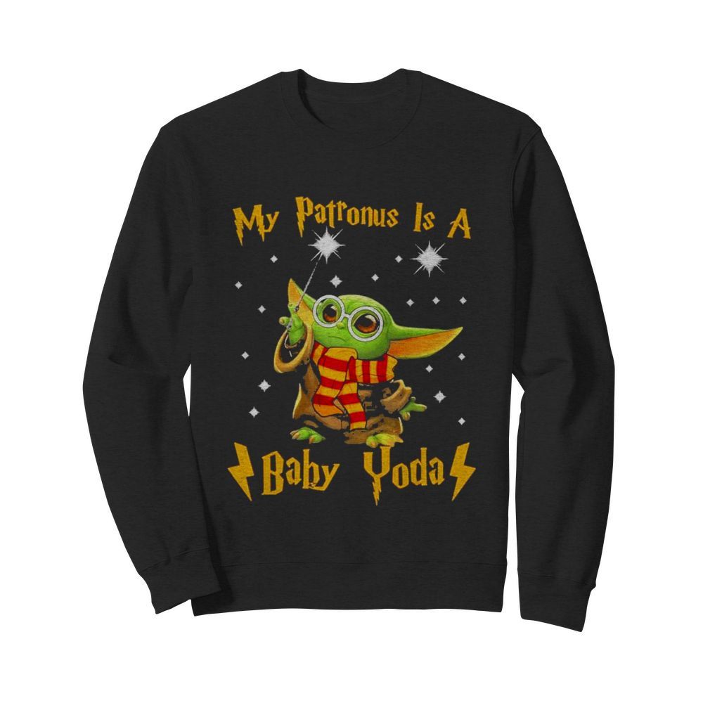 My Patronus Is A Baby Yoda merry christmas  Unisex Sweatshirt