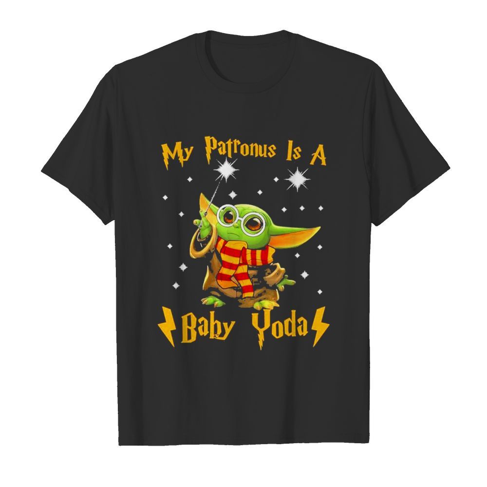 My Patronus Is A Baby Yoda merry christmas  Classic Men's T-shirt