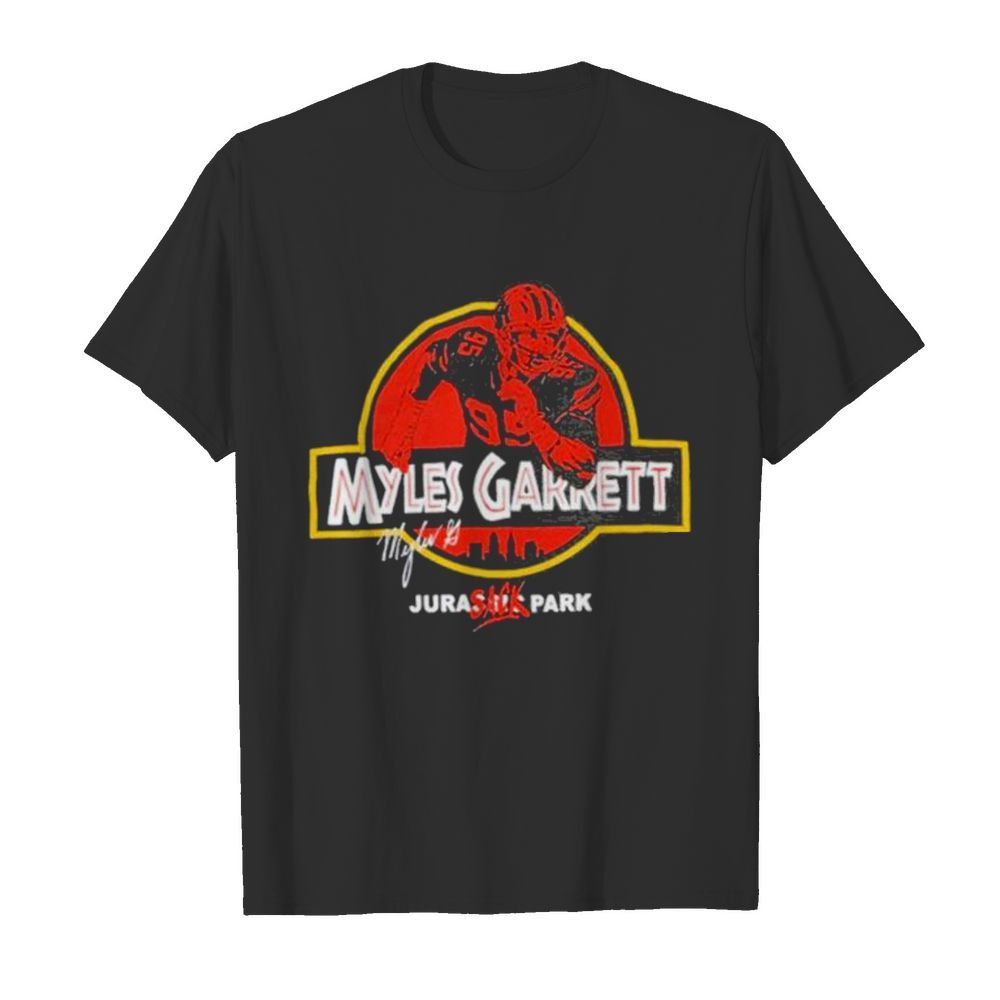 Myles Garrett Jurassic Park Sack shirt