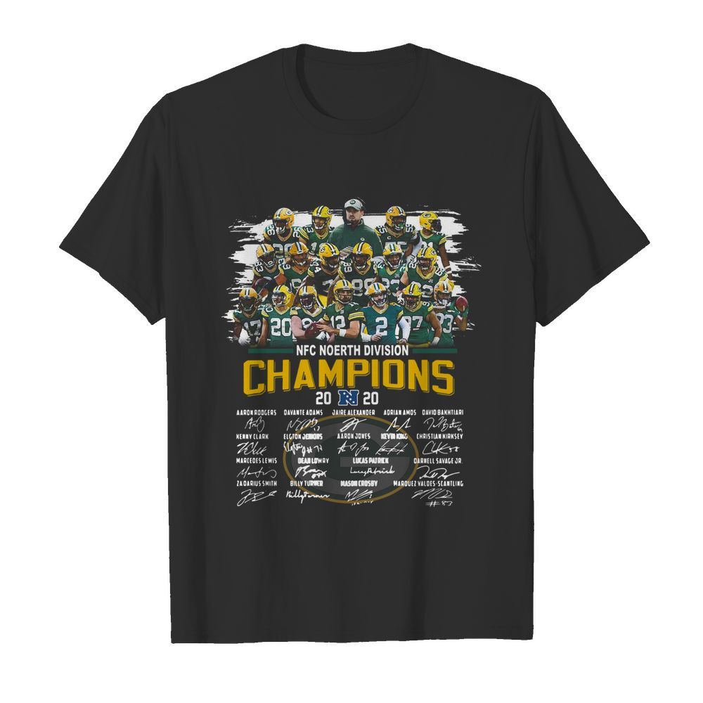 NFC North Division Champion 2020 Signatures shirt