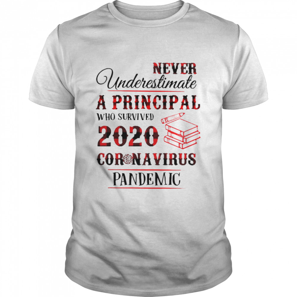 Never Underestimate A Principal Who Survived 2020 Coronavirus Pandemic shirt