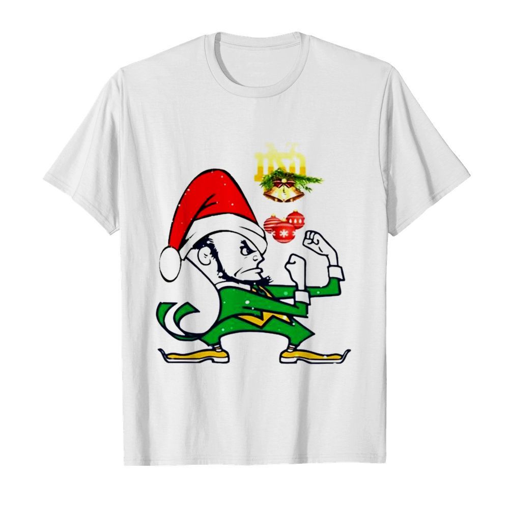 Notre Dames Fighting Irish Santa Merry Christmas shirt