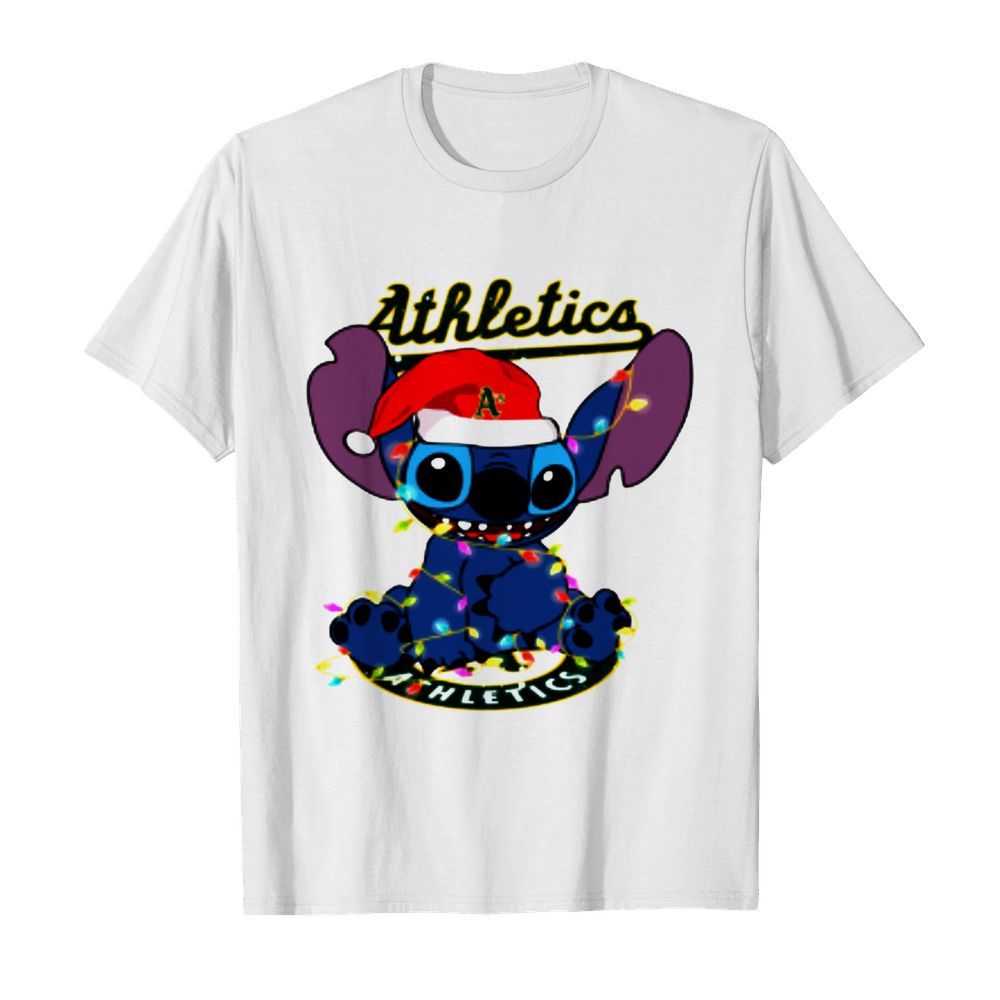 Oakland Athletics MLB noel stitch Baseball Christmas shirt