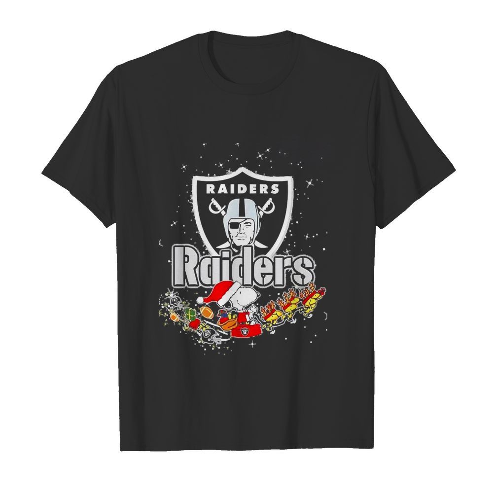 Oakland Raiders Snoopy Christmas shirt