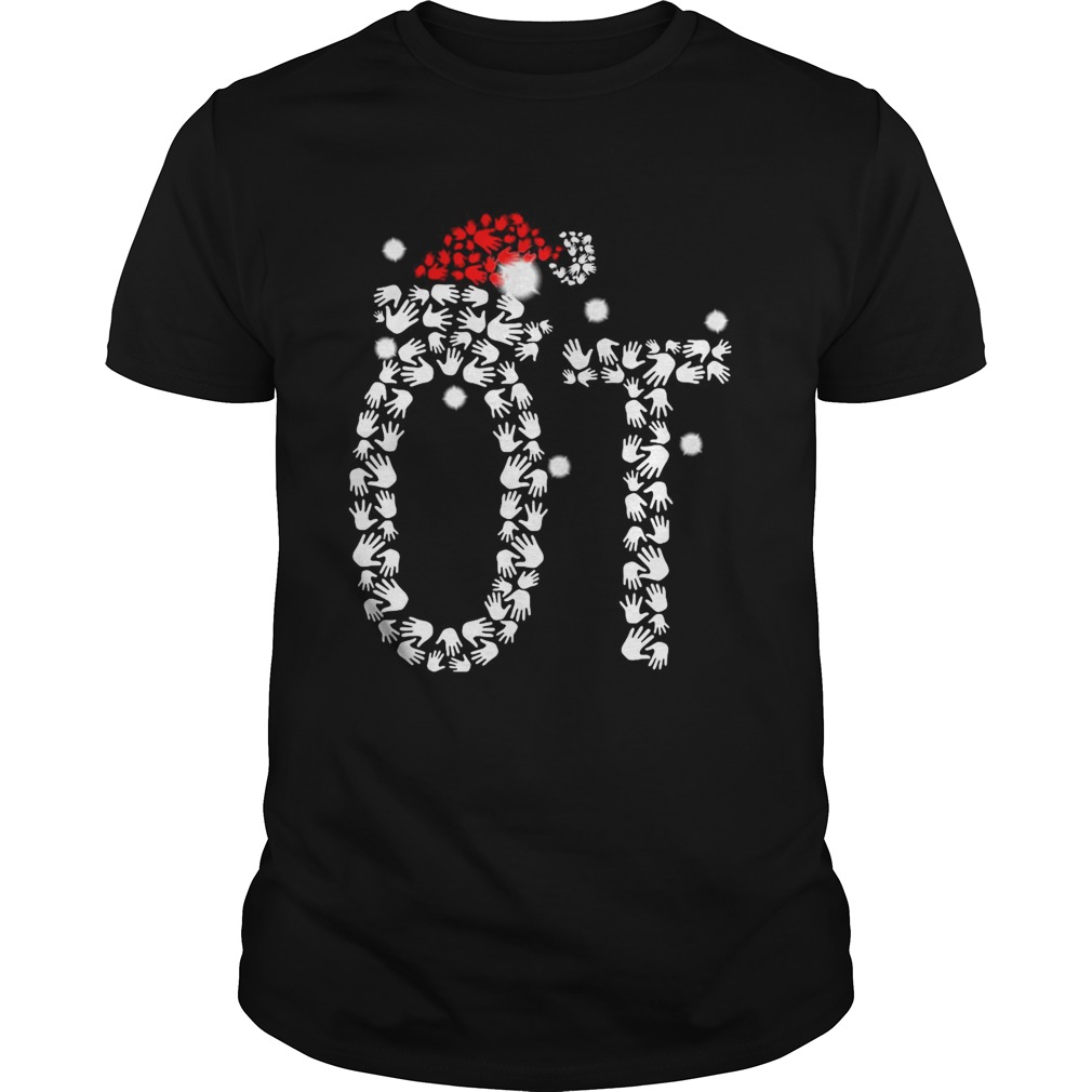 Occupational Therapist Santa Hat Christmas shirt