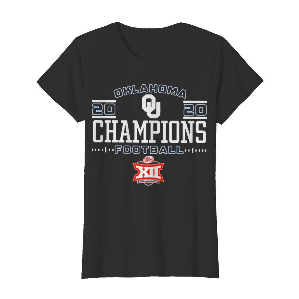 Oklahoma Sooners 2020 Big 12 Football Champions  Classic Women's T-shirt