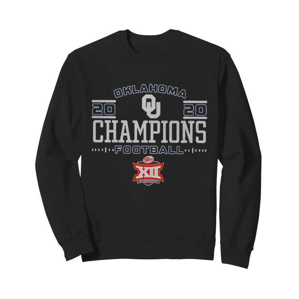 Oklahoma Sooners 2020 Big 12 Football Champions  Unisex Sweatshirt