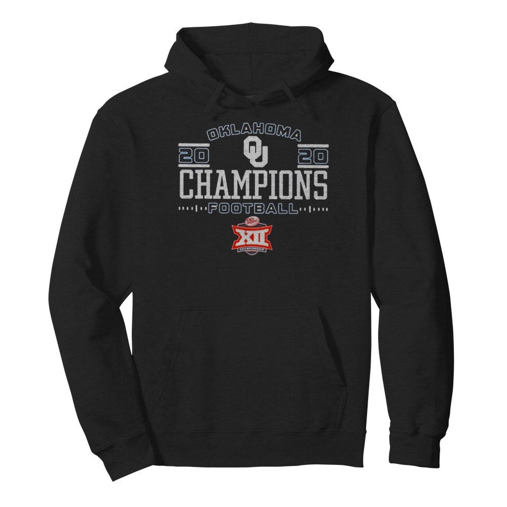 Oklahoma Sooners 2020 Big 12 Football Champions  Unisex Hoodie