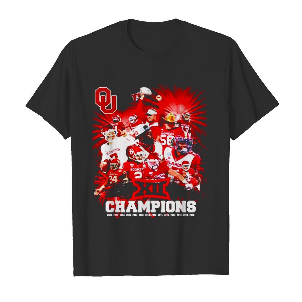 Oklahoma Sooners team XII champions shirt