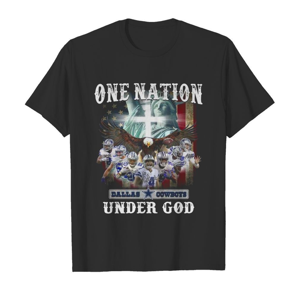 One Nation Dallas Cowboys Under God American Flag  Classic Men's T-shirt