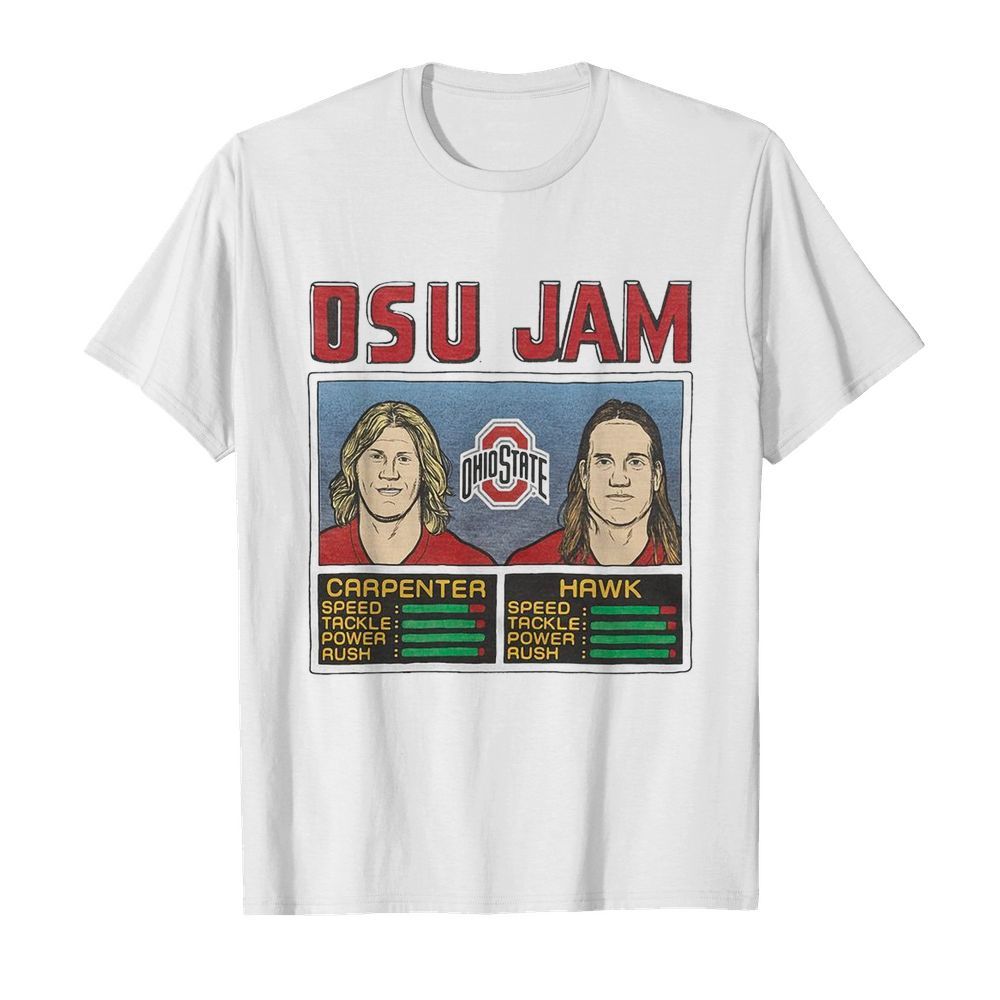 Osu Jam Ohio State Carpenter Hawk shirt