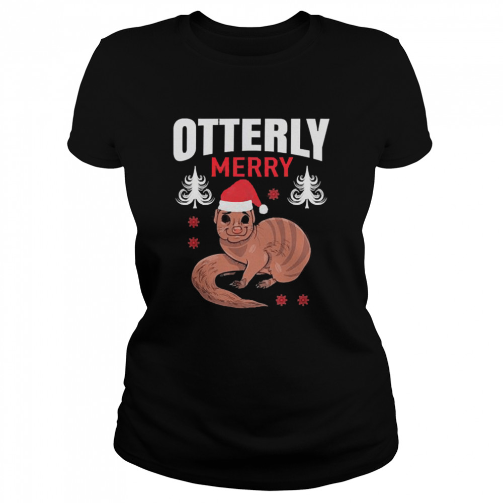 Otterly Santa Merry christmas  Classic Women's T-shirt