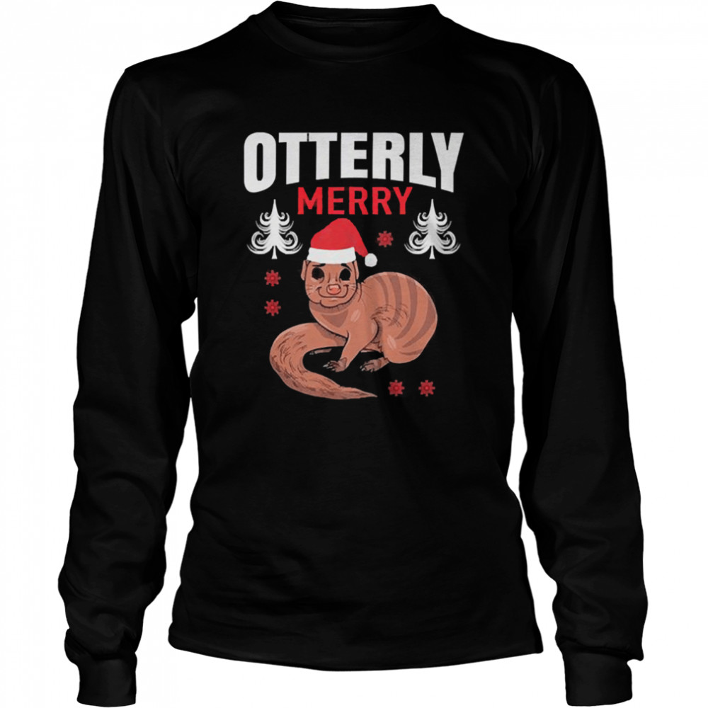 Otterly Santa Merry christmas  Long Sleeved T-shirt