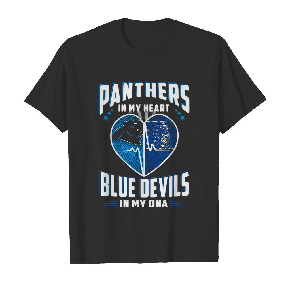 Panthers In My Heart Blue Devils In My Dna Football shirt