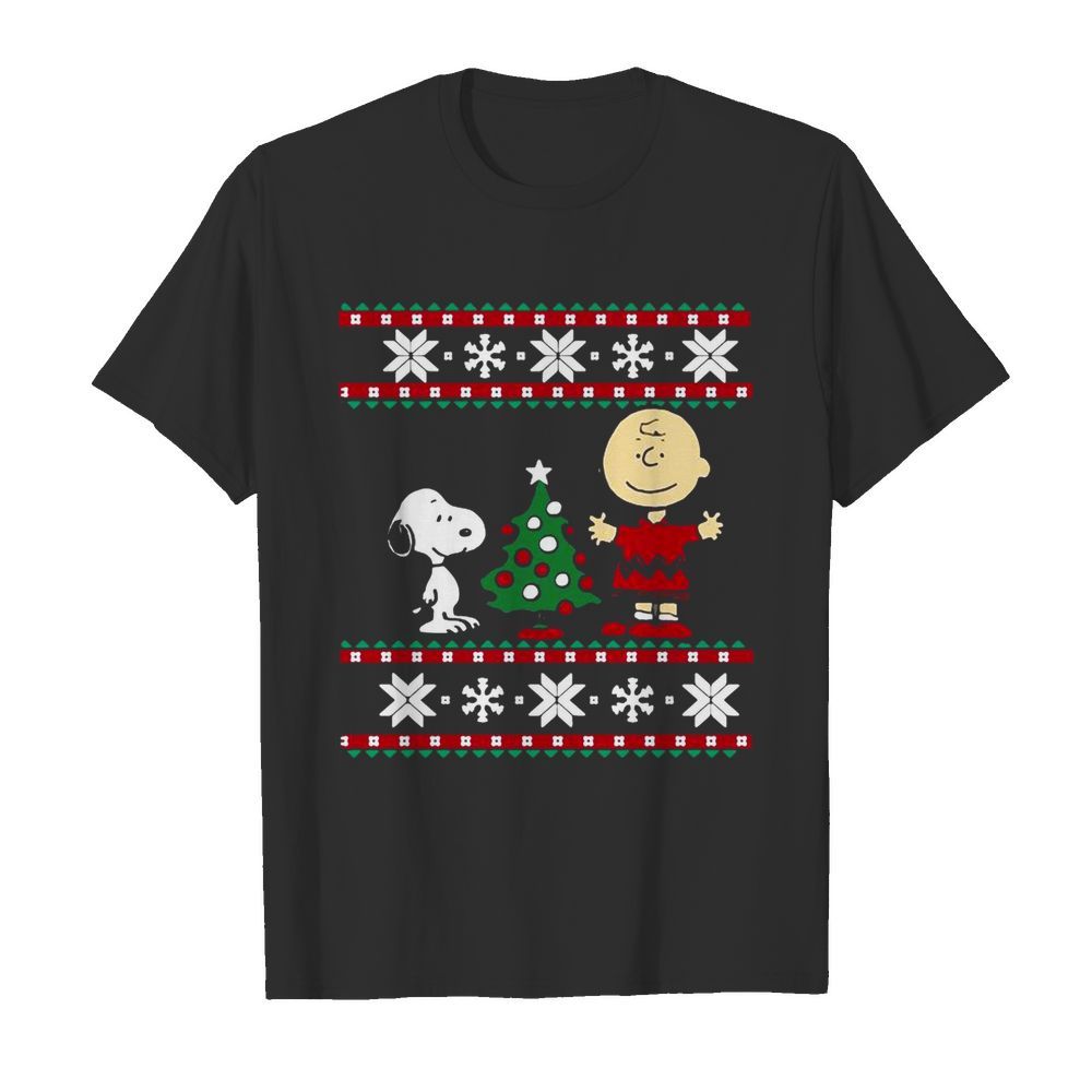 Peanuts Snoopy And Charlie Ugly Christmas  Classic Men's T-shirt