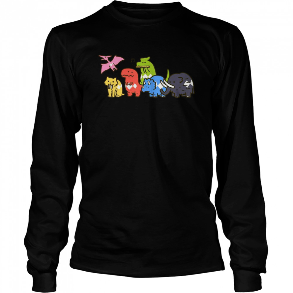 Pet Dinosaurs Power Ranger  Long Sleeved T-shirt