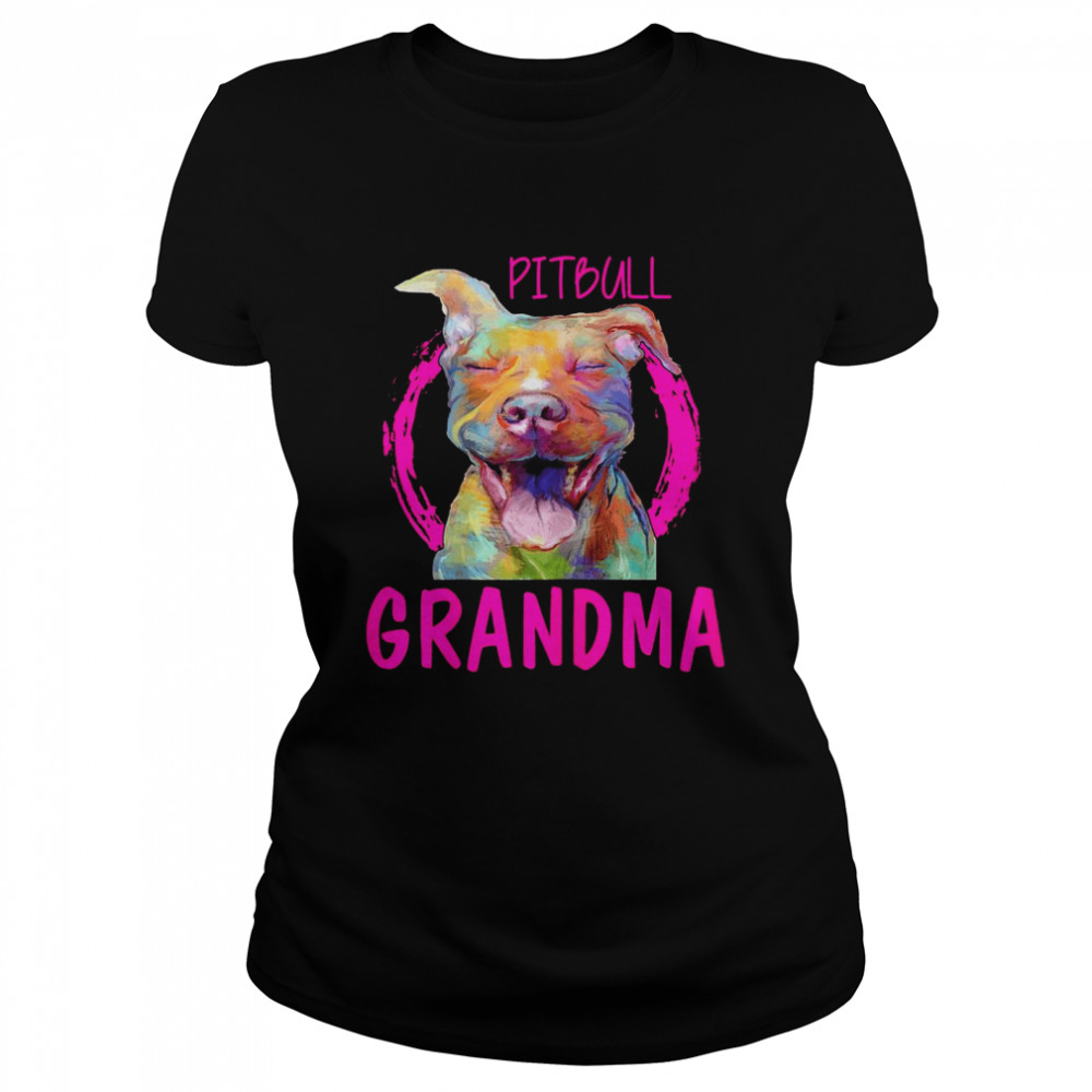 Pitbull Grandma  Classic Women's T-shirt