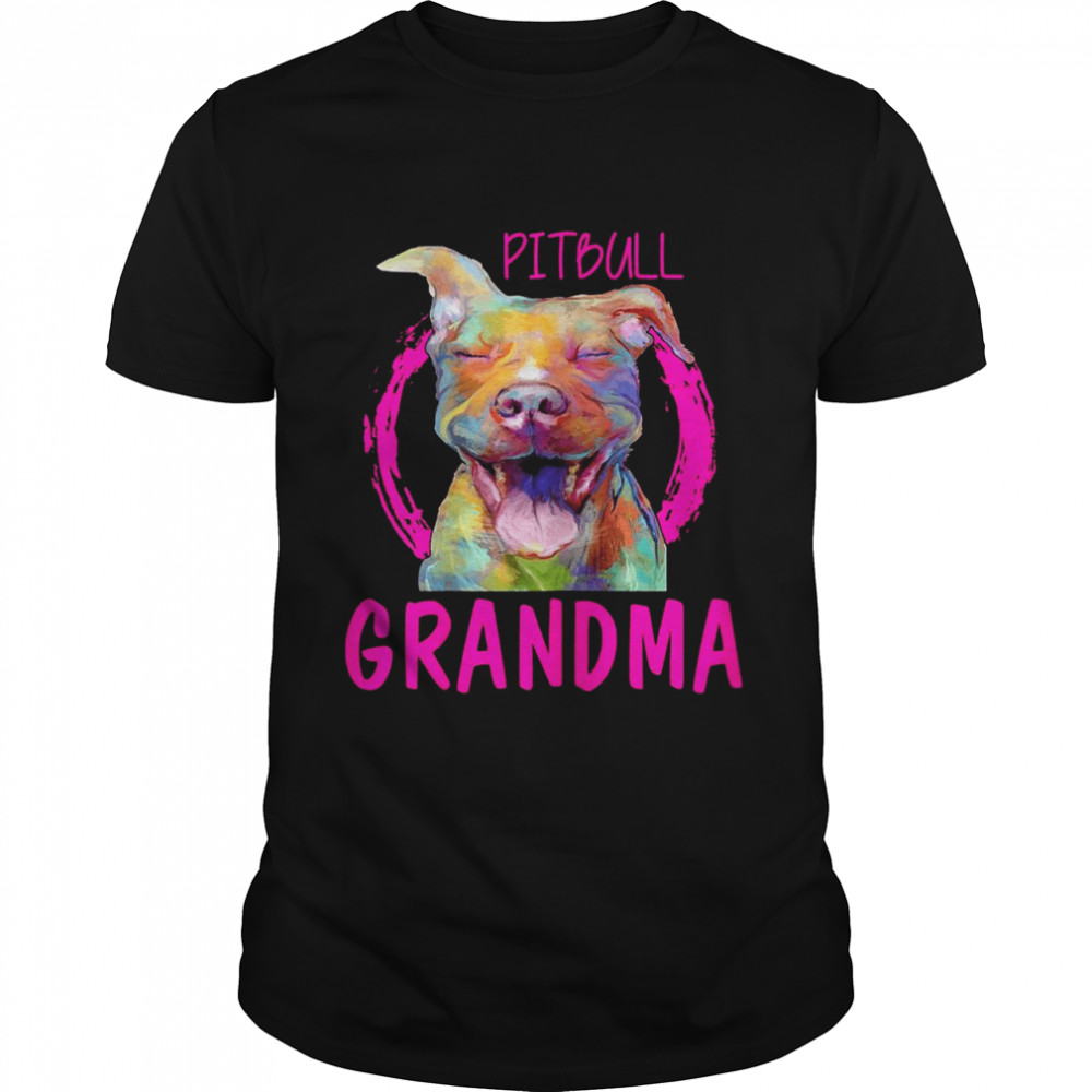 Pitbull Grandma  Classic Men's T-shirt