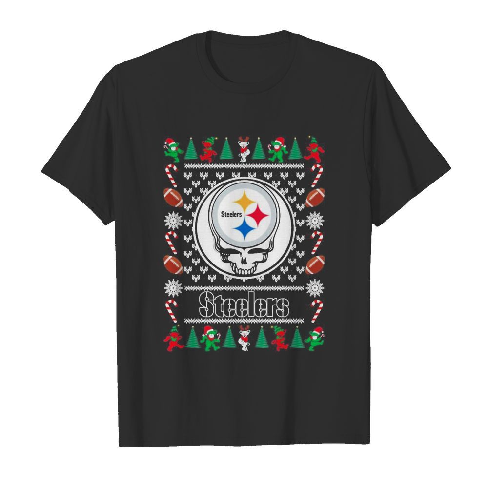 Pittsburgh Steelers Grateful Dead Ugly Christmas shirt