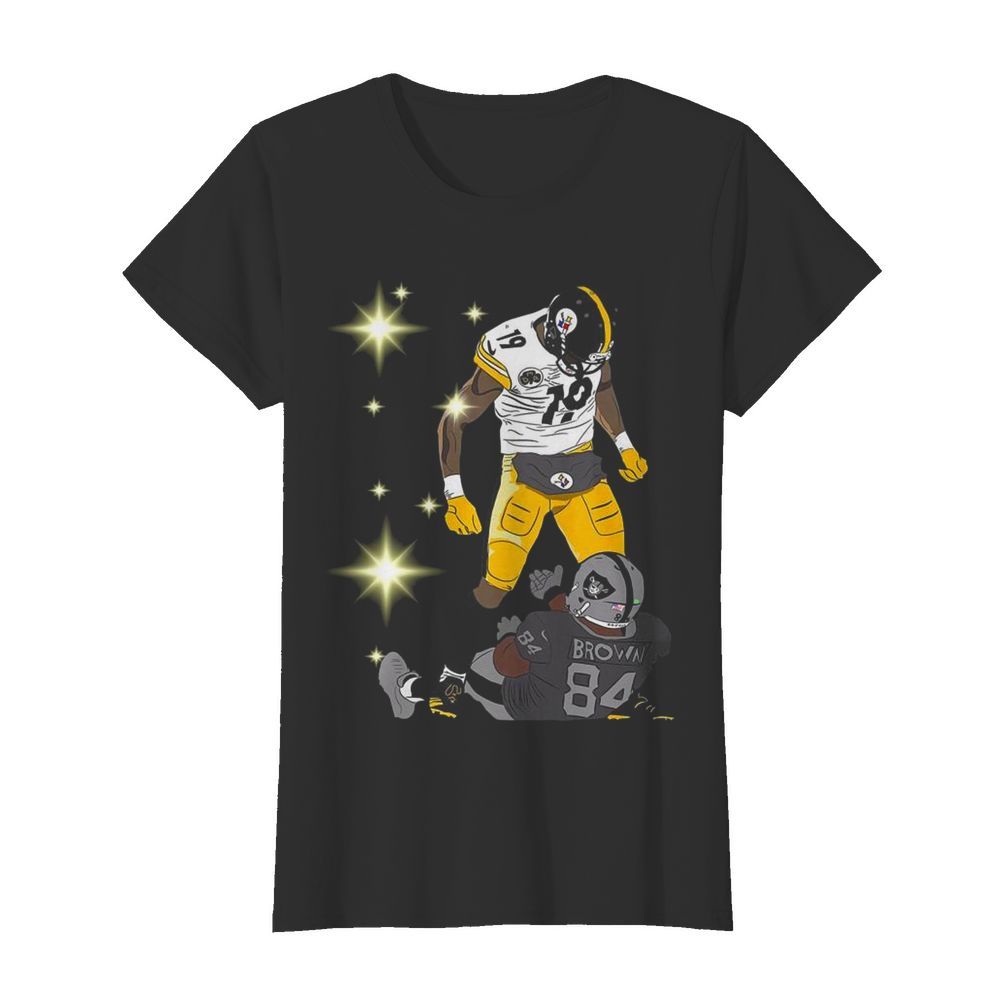 Pittsburgh Steelers JuJu Smith and Oakland Raiders Antonio Brown  Classic Women's T-shirt