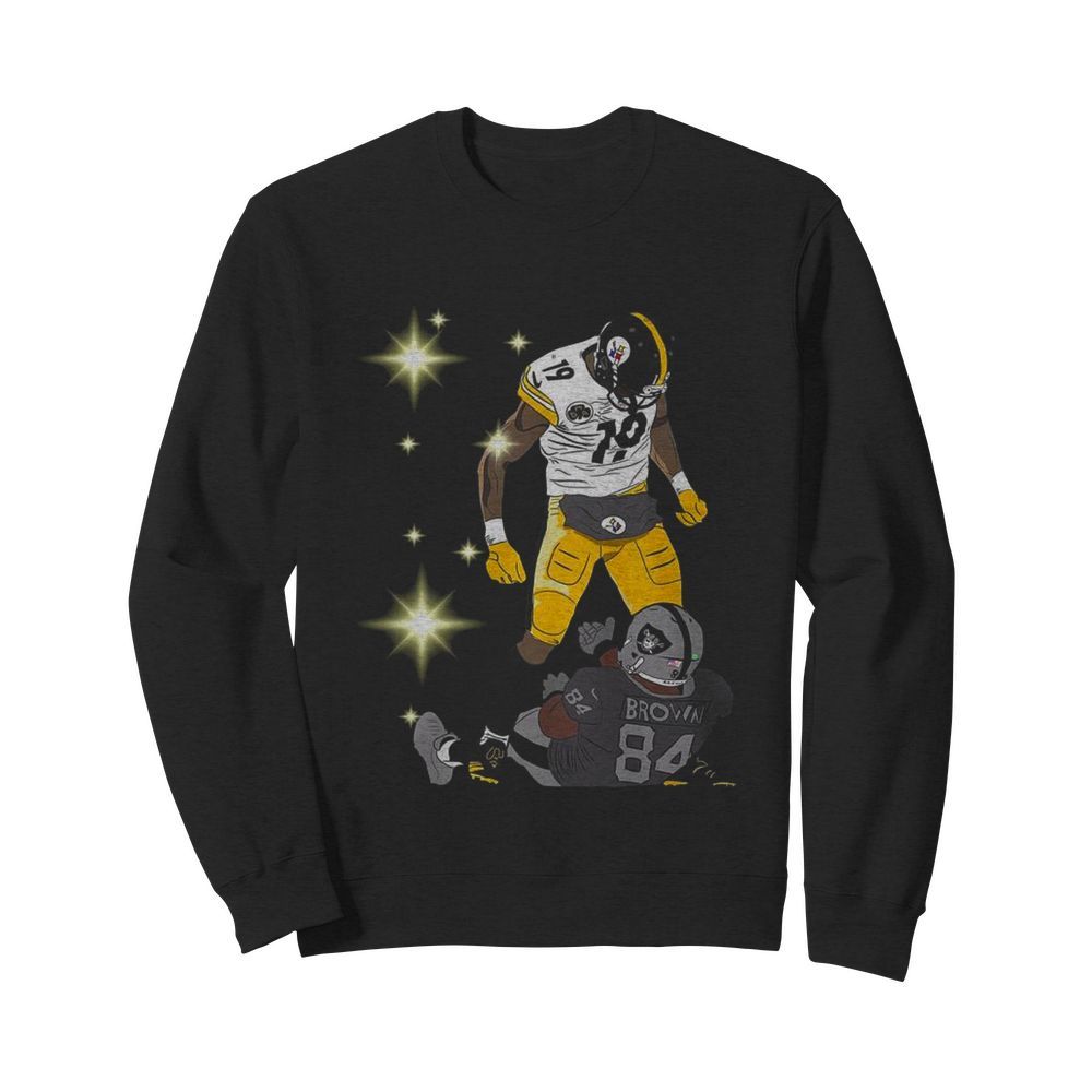 Pittsburgh Steelers JuJu Smith and Oakland Raiders Antonio Brown  Unisex Sweatshirt