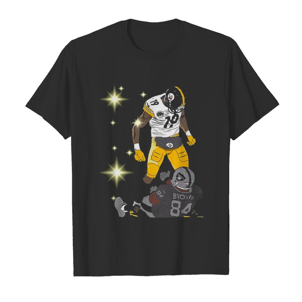 Pittsburgh Steelers JuJu Smith and Oakland Raiders Antonio Brown  Classic Men's T-shirt