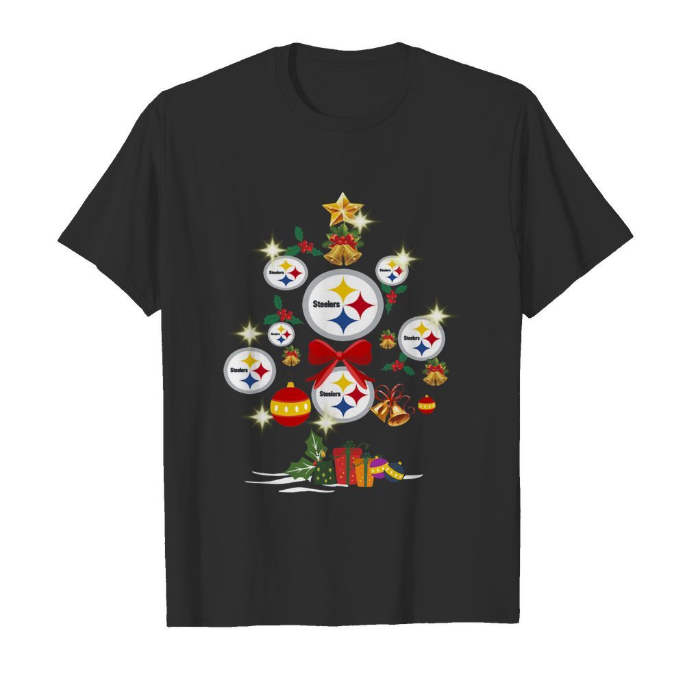 Pittsburgh Steelers Merry Christmas Tree Gift shirt