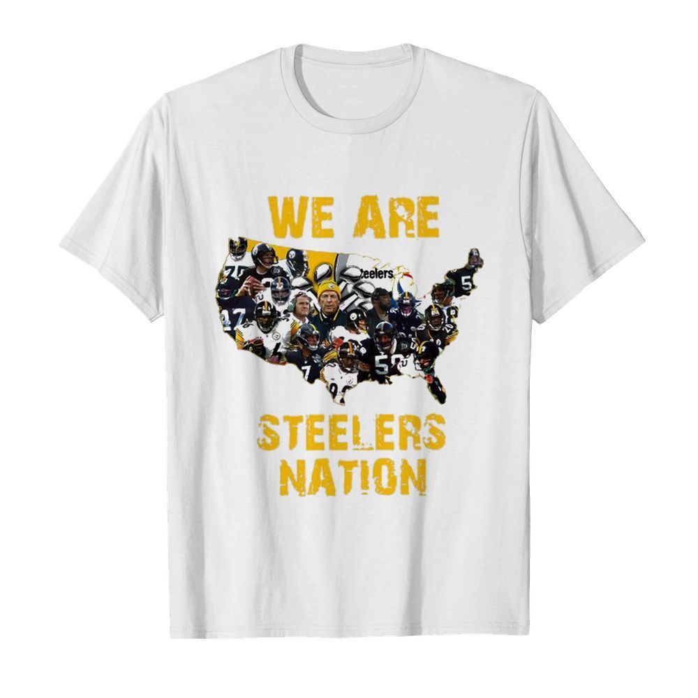 Pittsburgh Steelers We Are Steelers Nation American Map  Classic Men's T-shirt