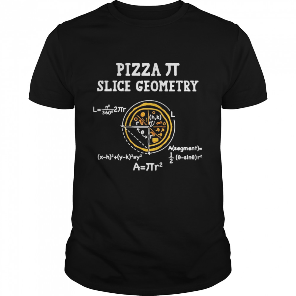 Pizza Slice Geometry Math  Classic Men's T-shirt