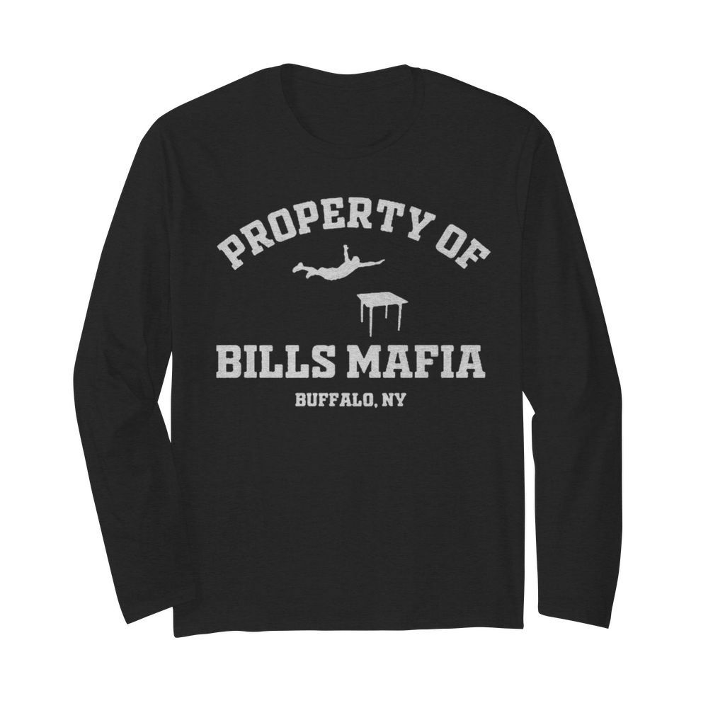 Property Of Bills Mafia Buffalo.Ny  Long Sleeved T-shirt 