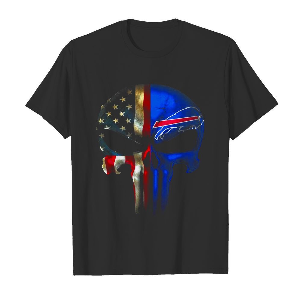 Punisher Skull American Flag Buffalo Bills  Classic Men's T-shirt