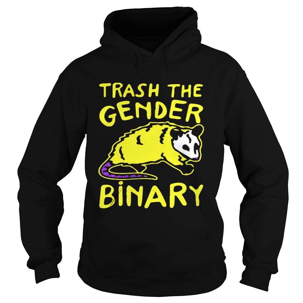 Raccoon Trash the gender Binary  Hoodie