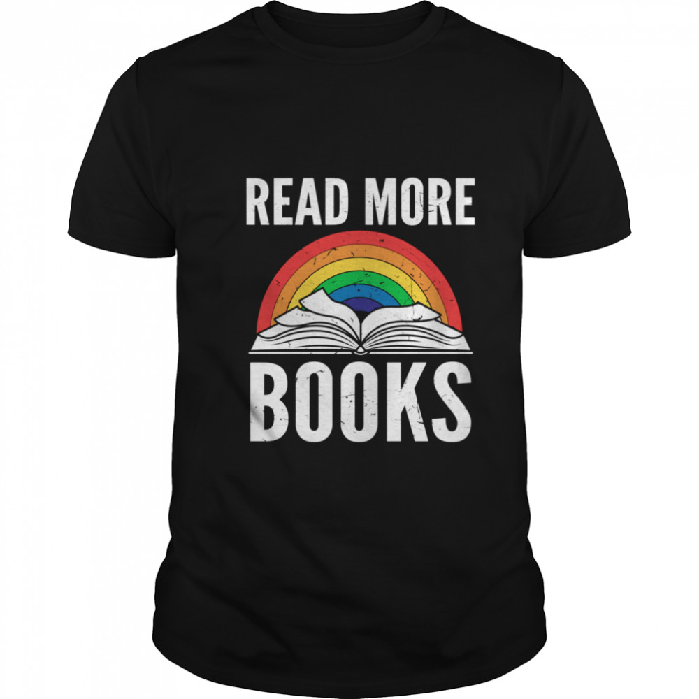 Read more books school reading shirt