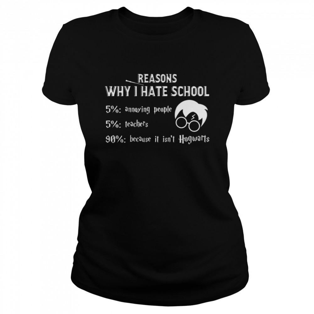 Reasons Why I Hate School It Isn’t Hogwarts Harry Potter  Classic Women's T-shirt