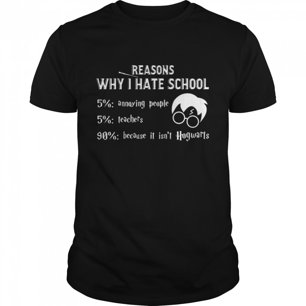 Reasons Why I Hate School It Isn’t Hogwarts Harry Potter  Classic Men's T-shirt