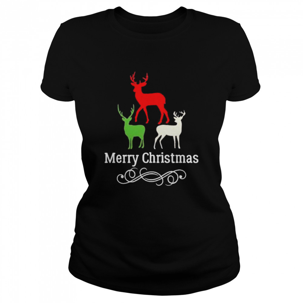 Reindeer merry christmas  Classic Women's T-shirt