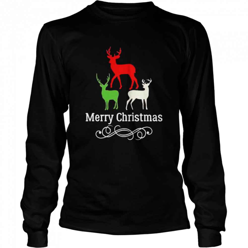 Reindeer merry christmas  Long Sleeved T-shirt