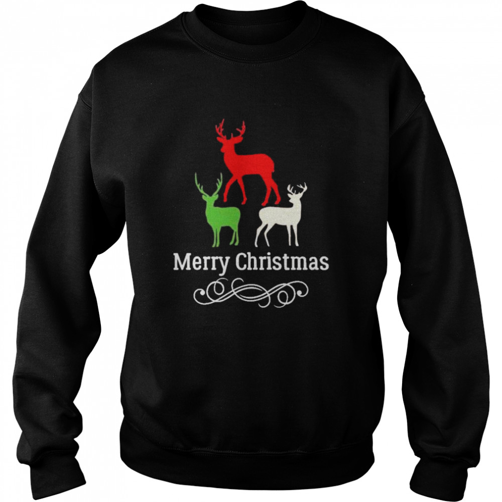 Reindeer merry christmas  Unisex Sweatshirt