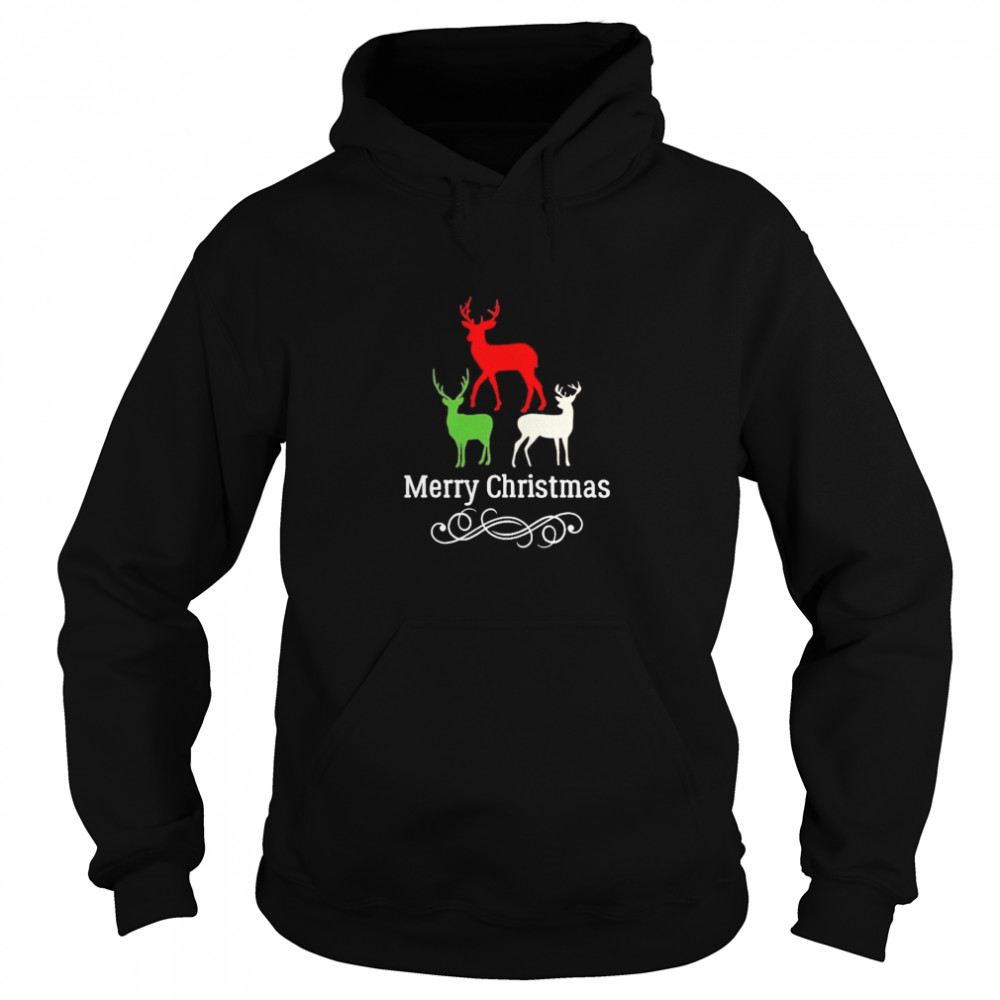 Reindeer merry christmas  Unisex Hoodie