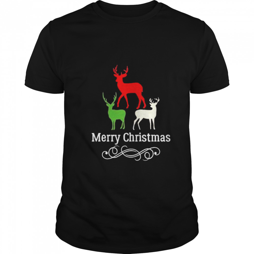 Reindeer merry christmas shirt