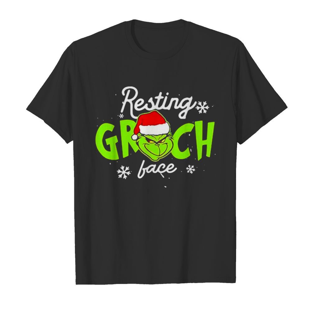 Resting Grinch Face Merry Christmas shirt