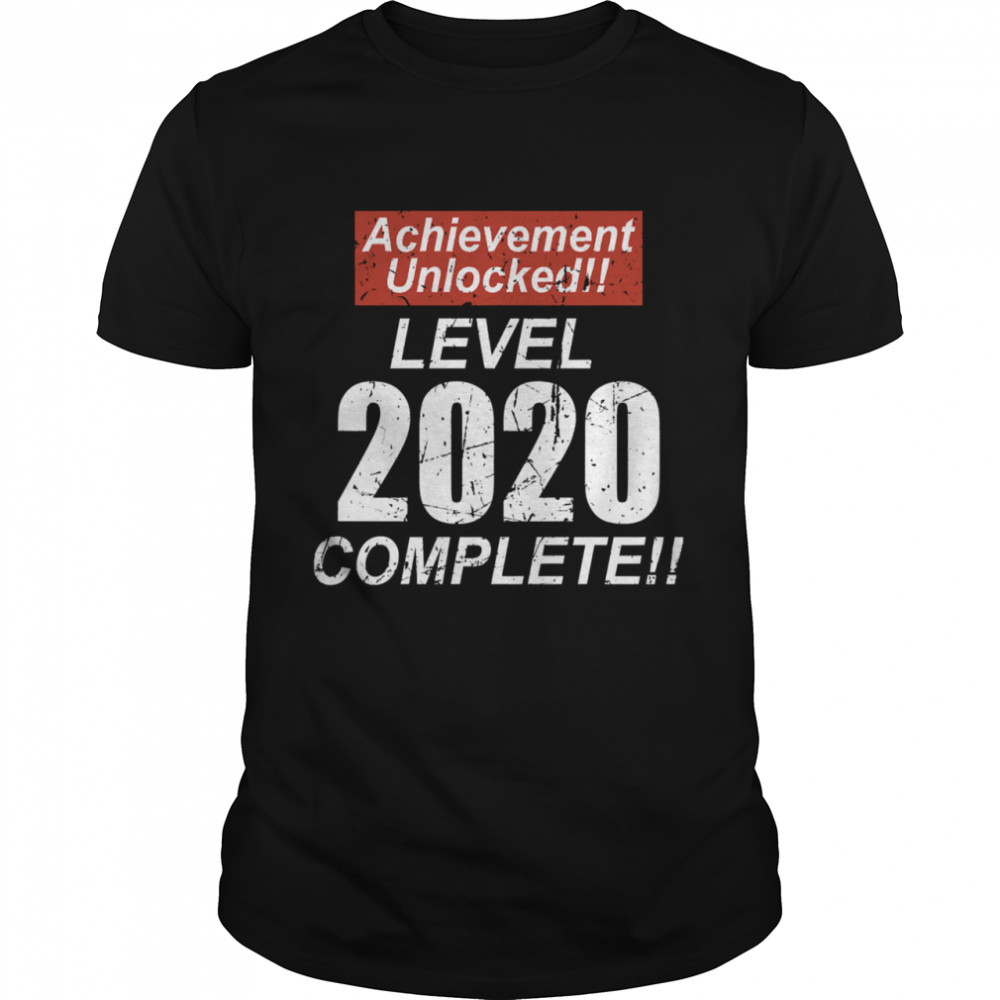 Retro Achievement Unlocked Level 2020 Complete  Classic Men's T-shirt