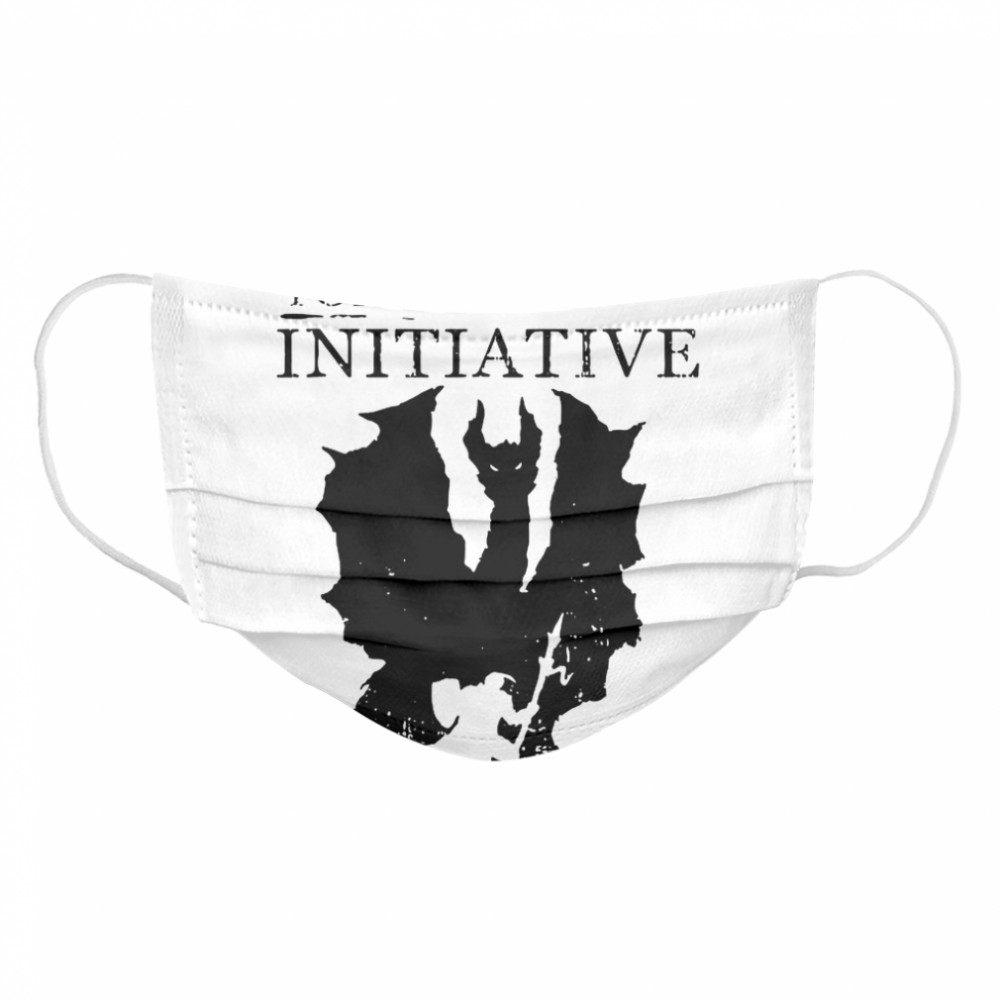 Roll For Initiative Rpg Table Top Gaming Silhouette  Cloth Face Mask