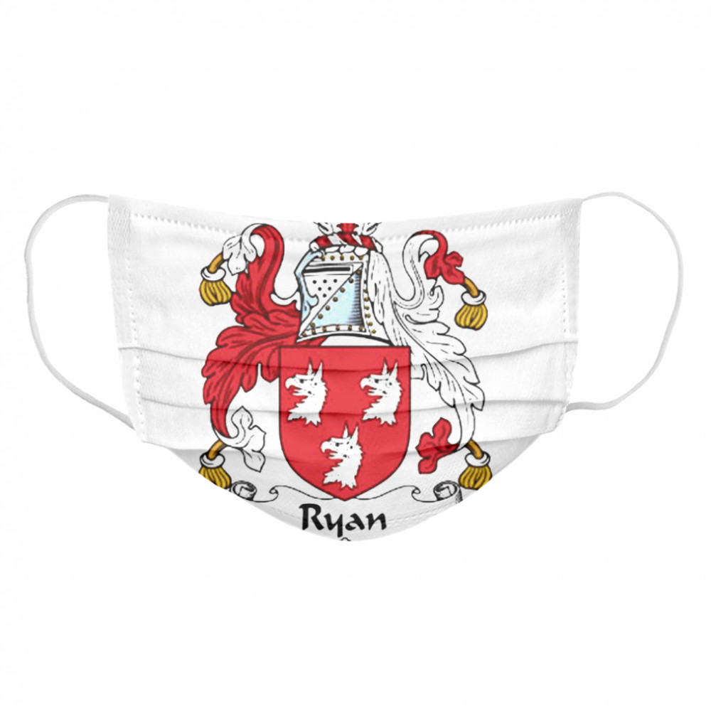 Ryan Coat Of Arms Family Crest  Cloth Face Mask