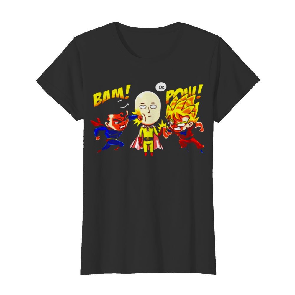 Saitama Vs Superman And Goku  Classic Women's T-shirt