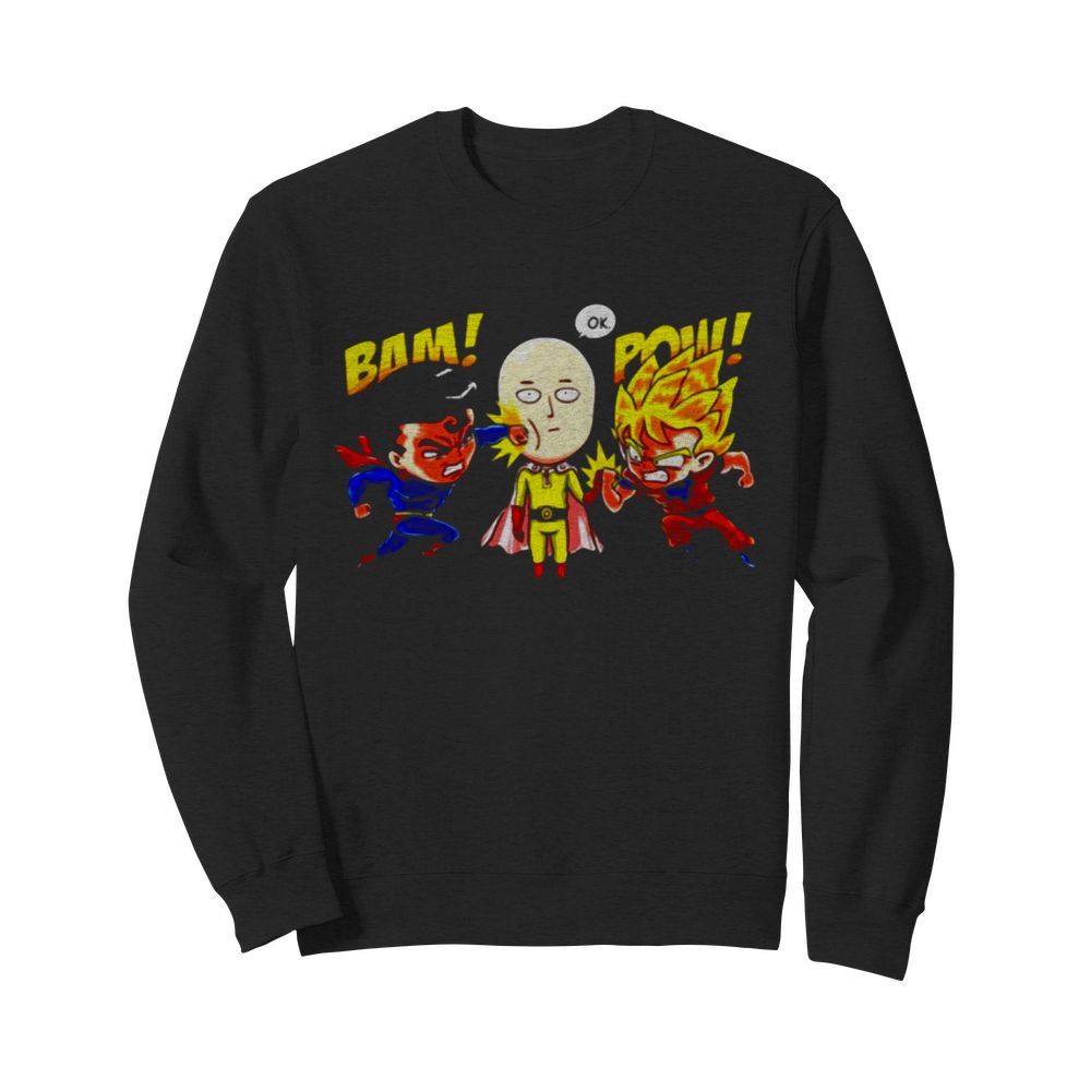 Saitama Vs Superman And Goku  Unisex Sweatshirt