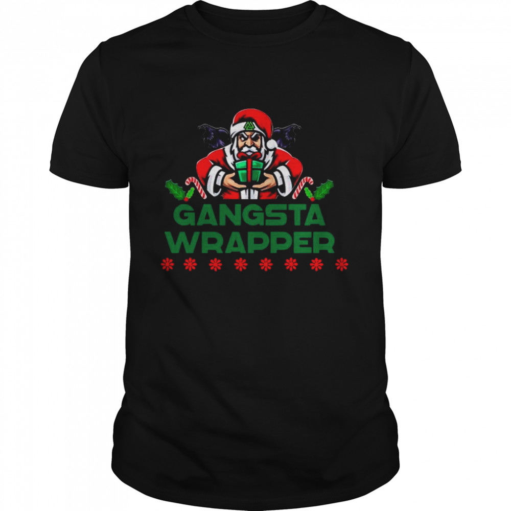 Santa Claus Gangsta Wrapper Merry Christmas shirt