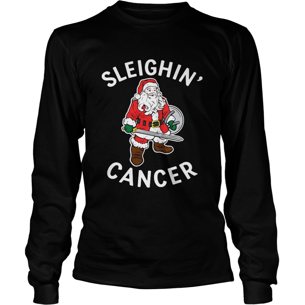 Santa Claus Sleighin Cancer  Long Sleeve