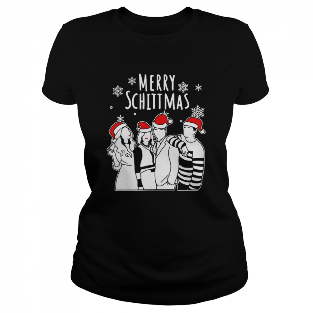 Santa Schitts Creek Merry Schittmas Christmas  Classic Women's T-shirt