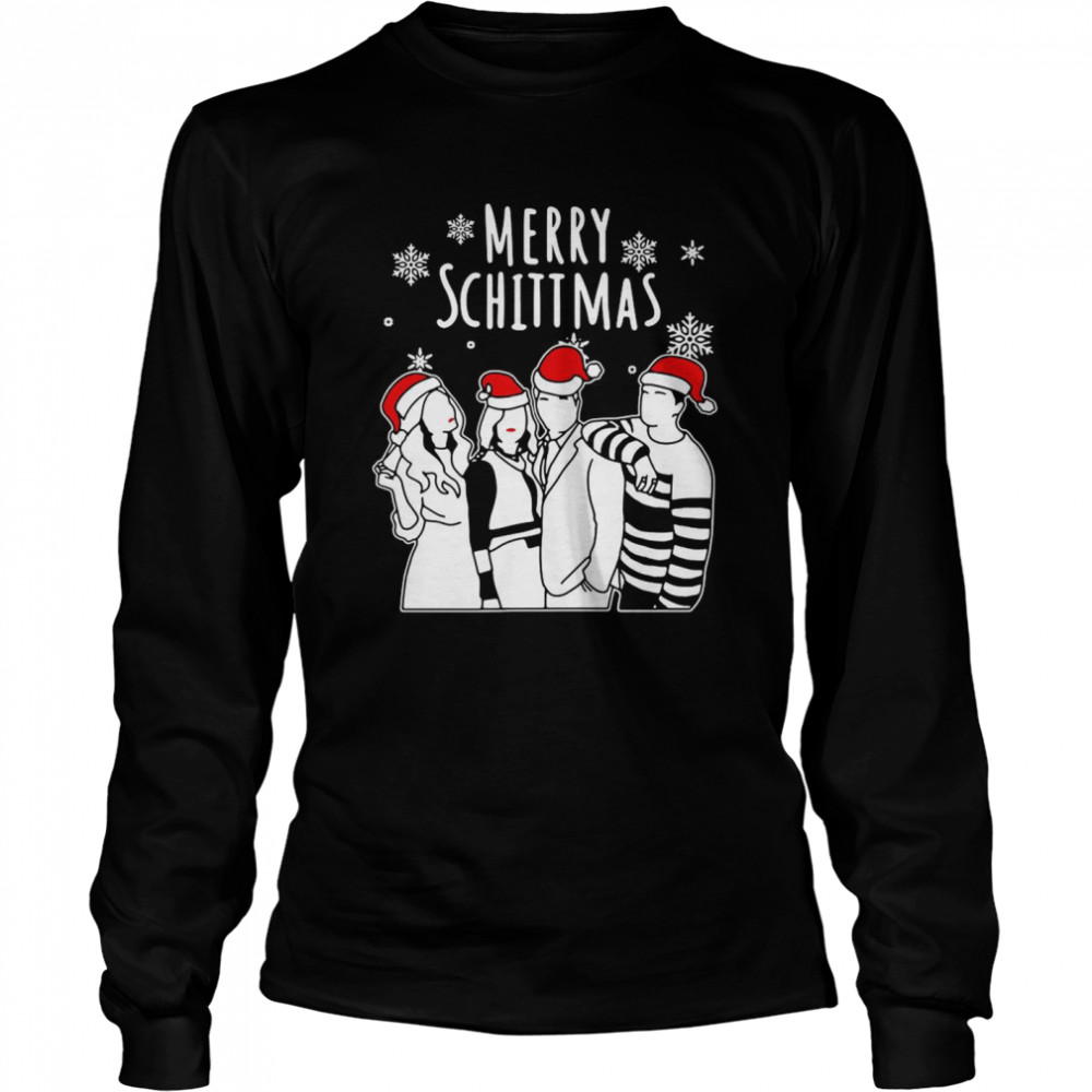 Santa Schitts Creek Merry Schittmas Christmas  Long Sleeved T-shirt